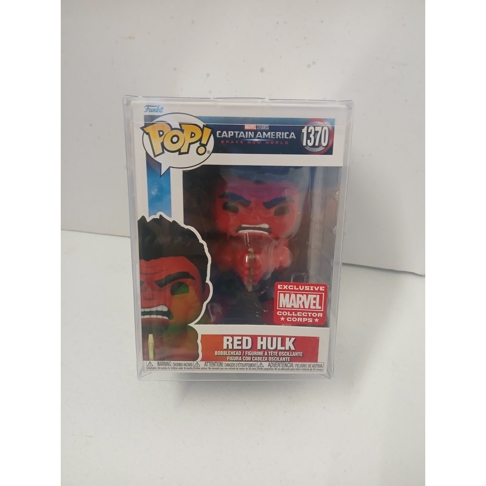 Funko Pop! Vinyl: Marvel‎ - Red Hulk - Amazon (Exclusive) #1370 W/ Protector